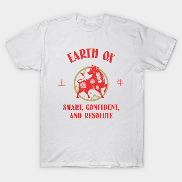 Year of the Ox Chinese Zodiac T-Shirt by Tip Top Tee's